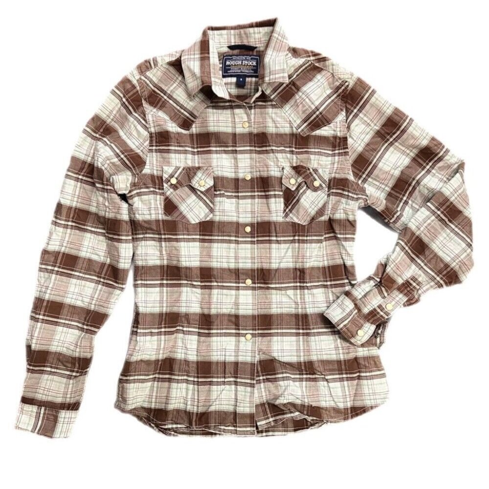 Panhandle Slim Rough Stock Western long sleeve snap-button  shirt SIZE SMALL
